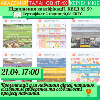 Презентації для навчання дітей читанню