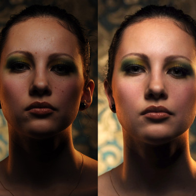 Adobe Photoshop - Ретуш портрета