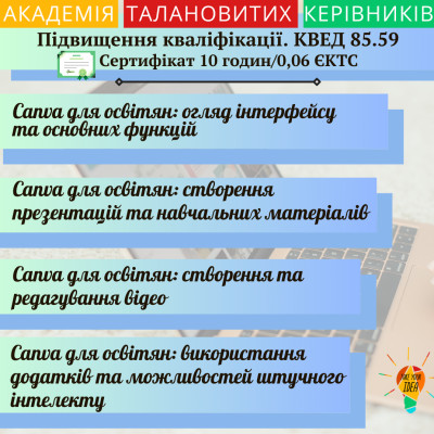 Марафон"Canva для освітян. Покроковий гайд"